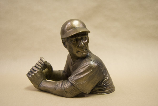 Bronze BamVino bottle holder, side profile